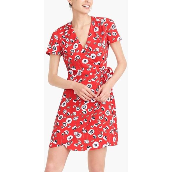 J. Crew Dresses & Skirts - 🦋 J.Crew Floral Flowy Wrap Dress